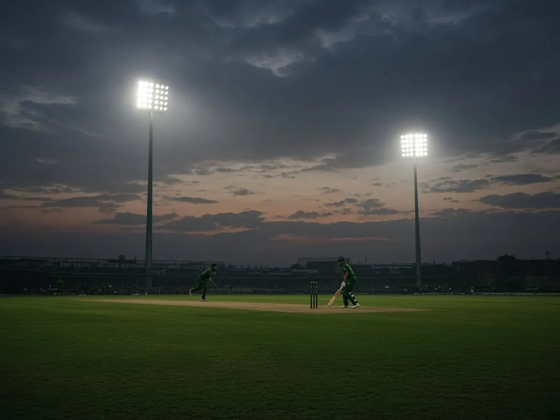 সবুজ ক্রিকেট মাঠ